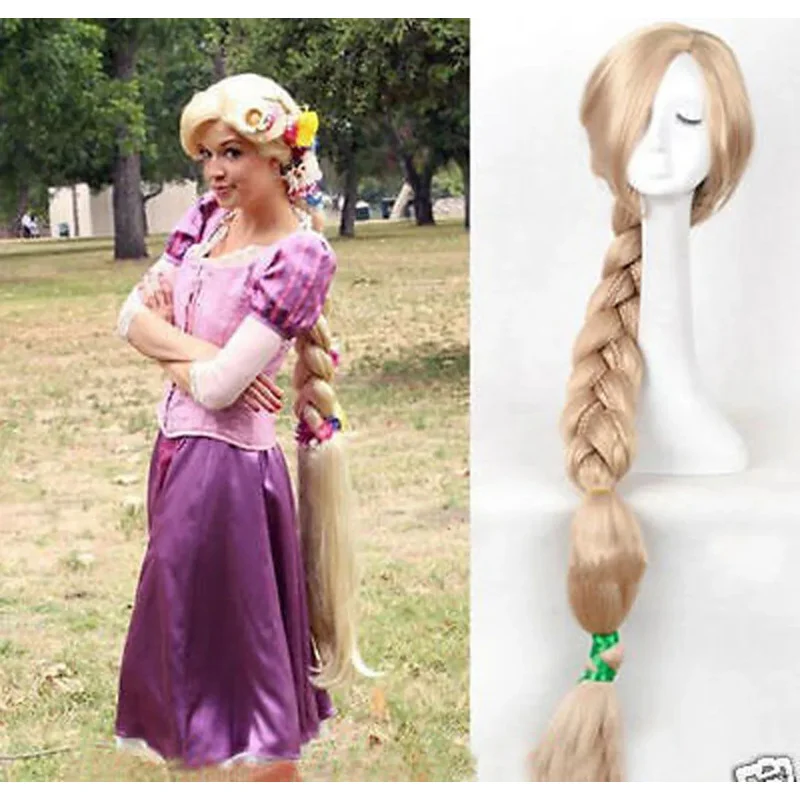 

> > > Rapunzel wig Long Blonde Handcraft Braid Cosplay wig Women100cm