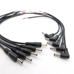 0.3m 2 pin core DC MALE 3.5mm x 1.35mm STRAIGHT right angle 3.5 power supply connector cable Plug Cord Tinned Ends DIY repair
