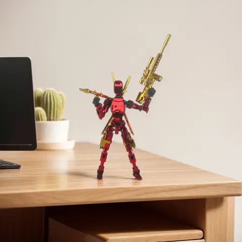 13-tums Titan flerledad rörlig formförskjutande robot T13 actionskyltdocka karaktär och hundfigur leksaker presenter till barn 8 best sales plastdockor för pyssel - №4