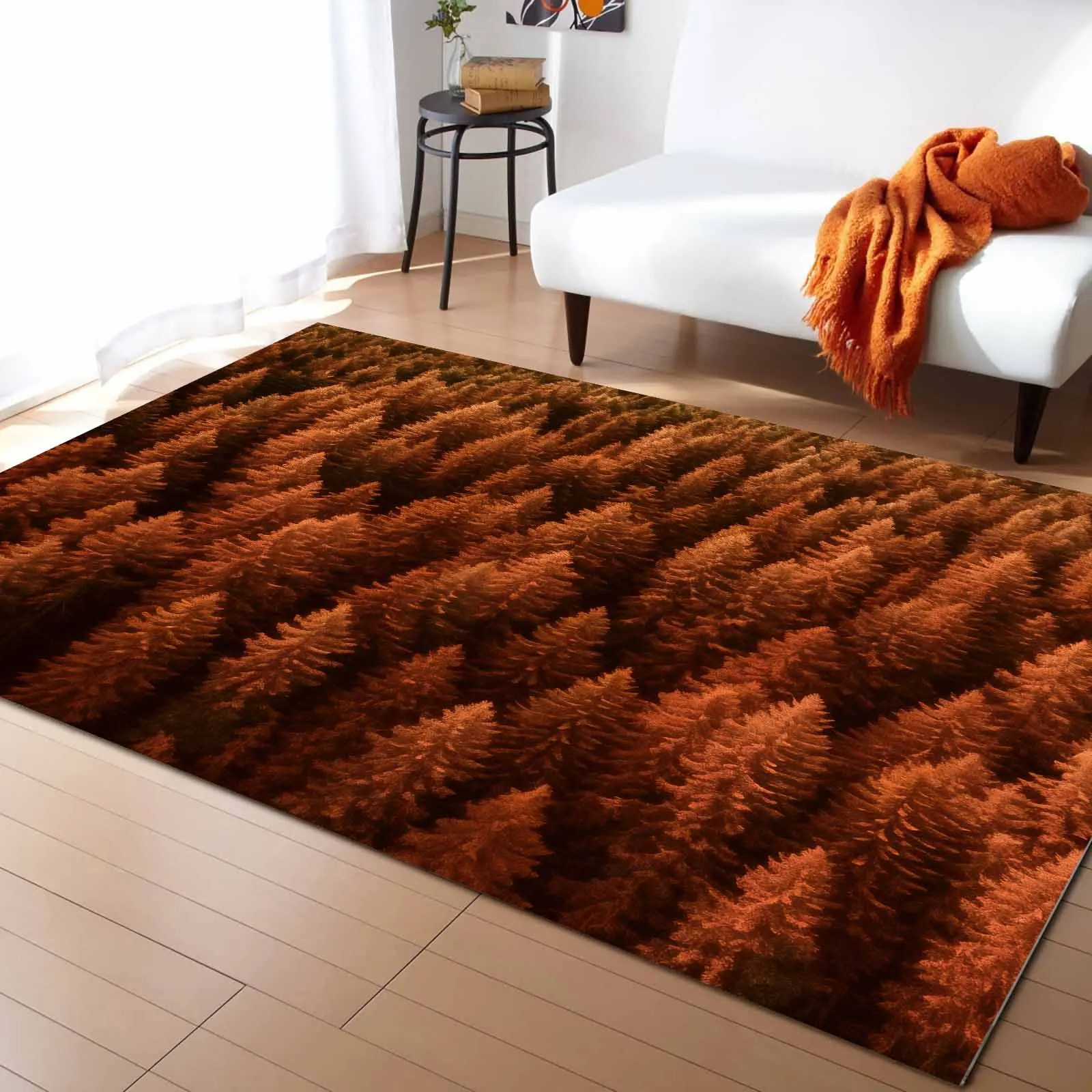 

Wallpaper Forest Tree Autumn Carpet For Home Living Room Bedroom Bedside Decor Large Area Rug Teen Room Decor Carpet