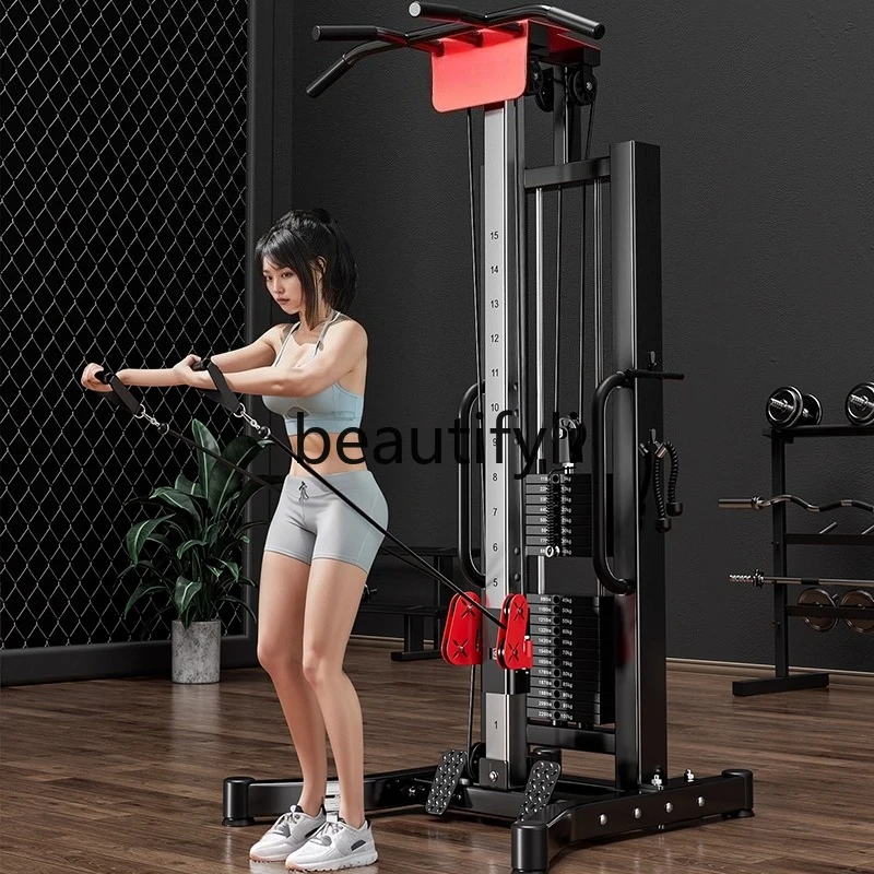 

Unilateral, household small strength fitness clip chest multi-functional high and low pull comprehensive trainer rowing