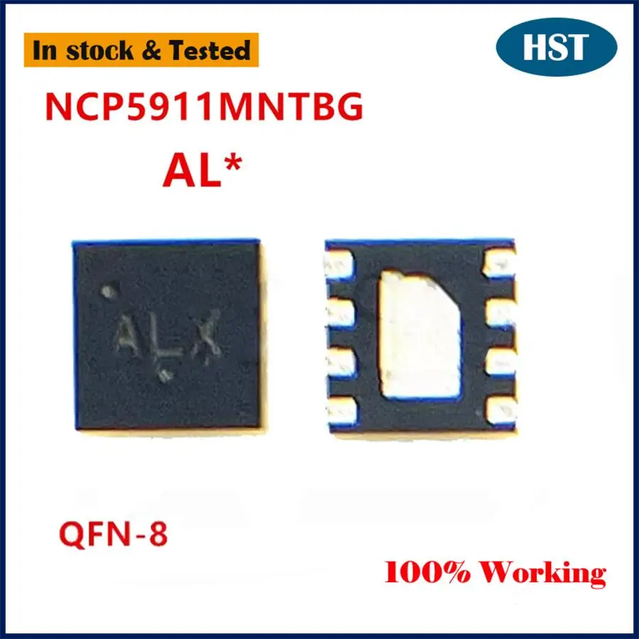 10PCS/LOT New NCP5911MNTBG NCP5911 AL8 AL3 AL2 AL5 AL7 AL9 QFN8 IC Chip