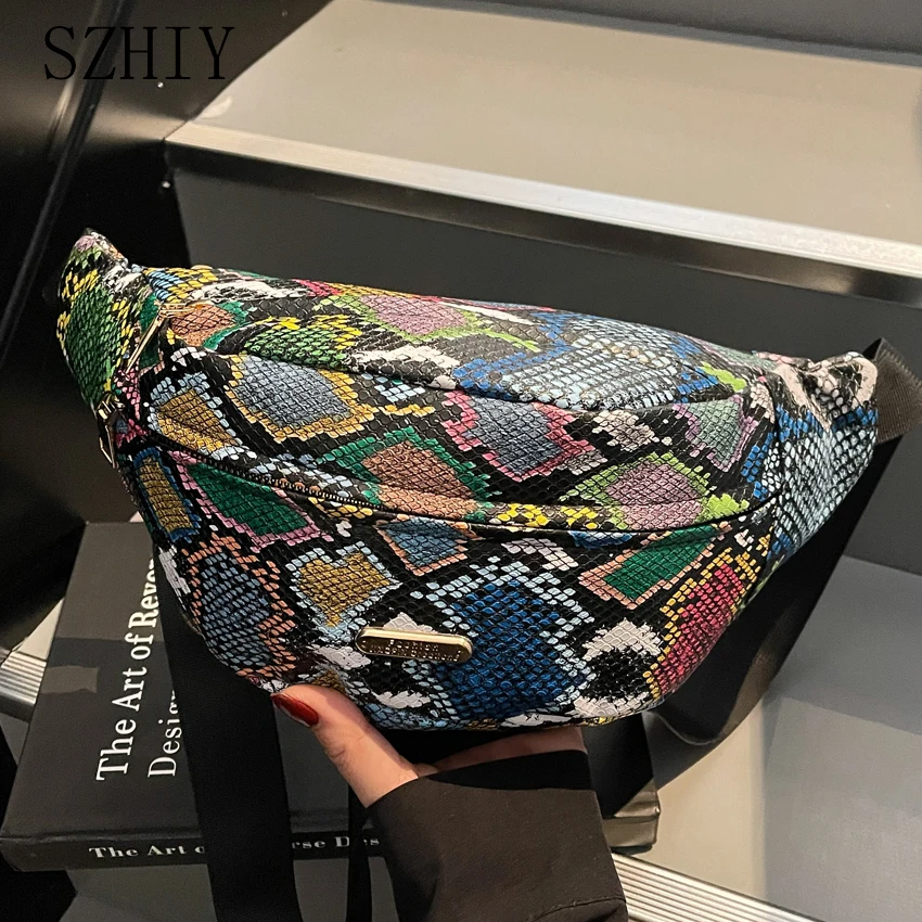 

Serpentine Chest Bag Fashion Designer Diagonal Cross Bag Women Shoulder Bag Luxury Designer Pocket Small Pochette Femme Luxe