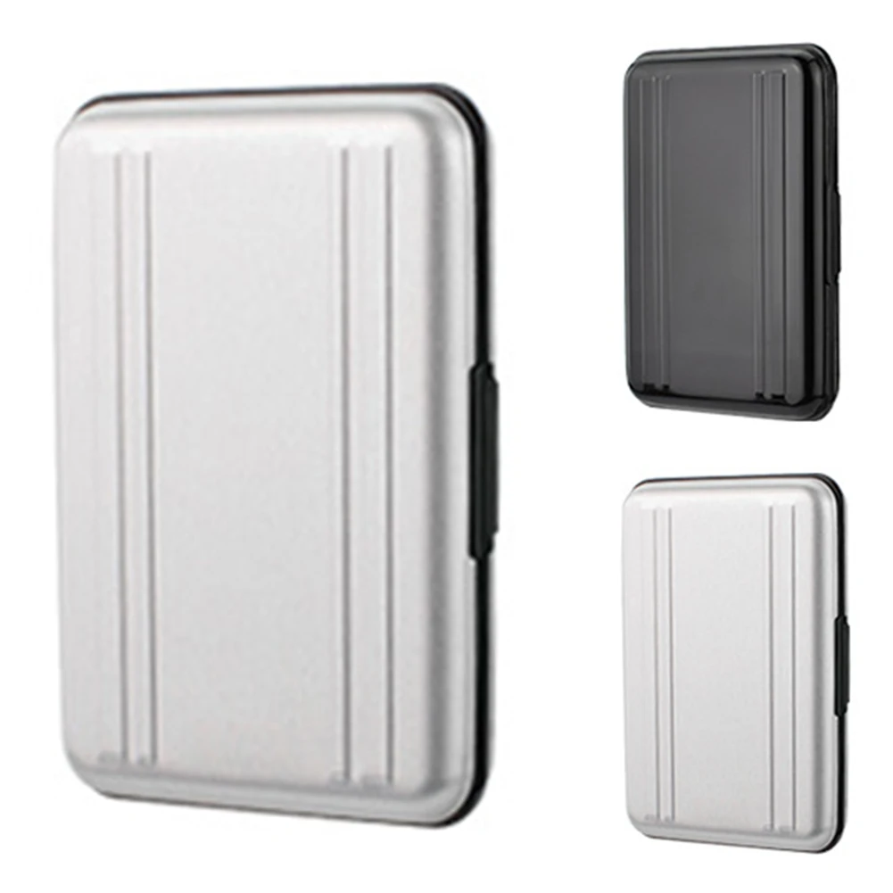 Storage Box Holder Organizer Waterproof Memory Card Portable With 8 Slots Anti Shock Aluminium