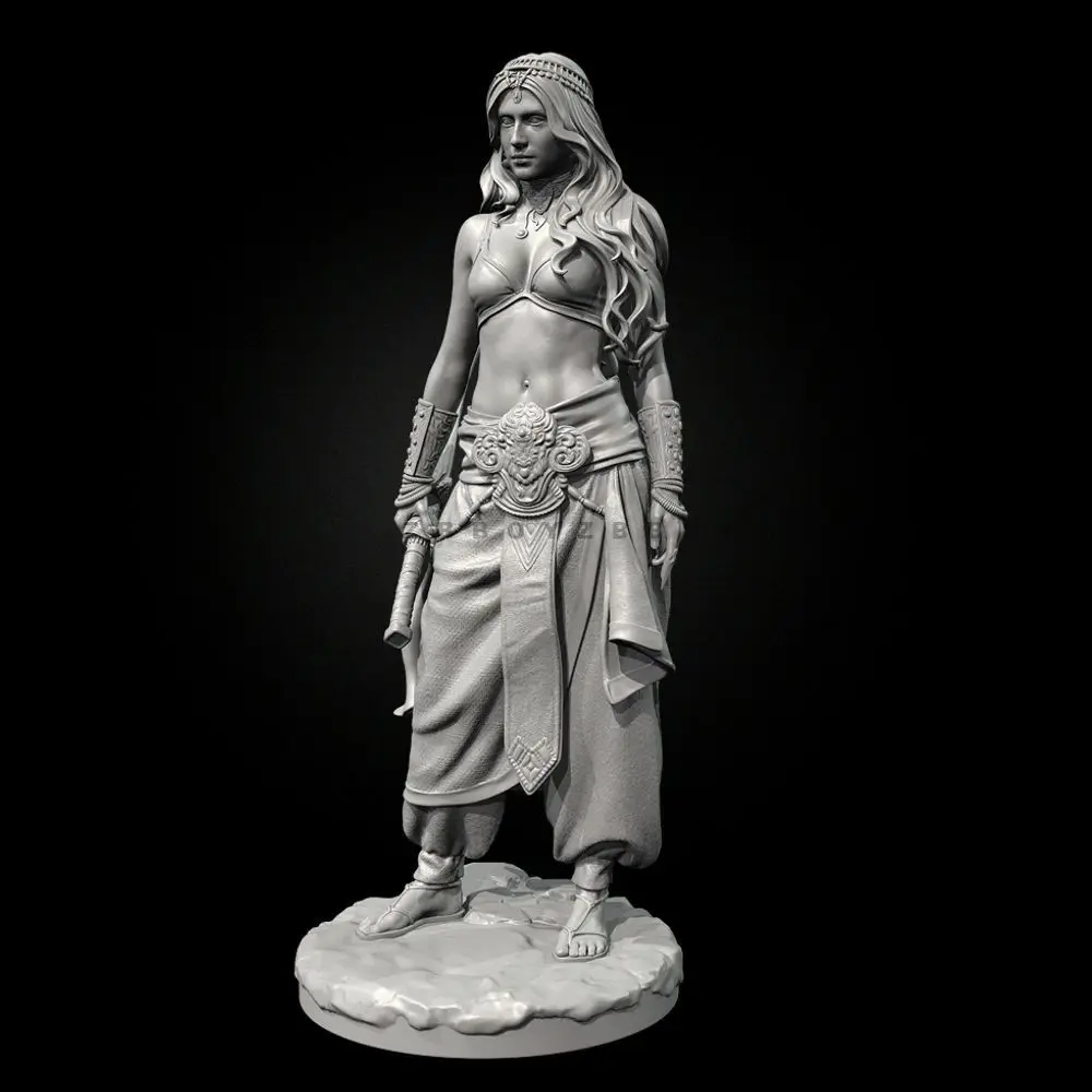 38 مللي متر 50 مللي متر 75 مللي متر ثلاثية الأبعاد نموذج مطبوع من Zahili الفارسي أنثى المبارز مصغرة دهان داي ونماذج التجميع #2