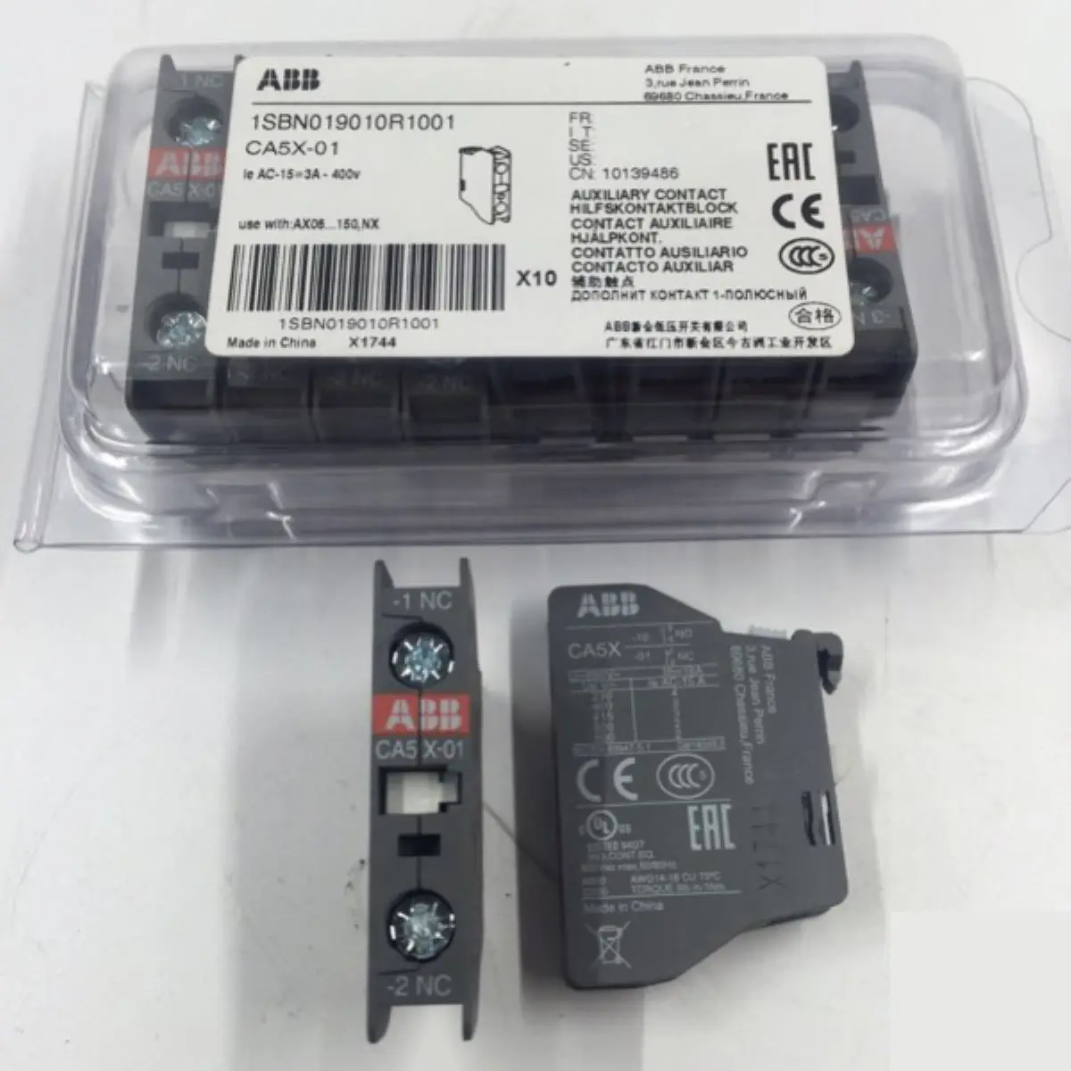 

CA5X-01 10139486 1SBN019010R1001 Auxiliary contact block