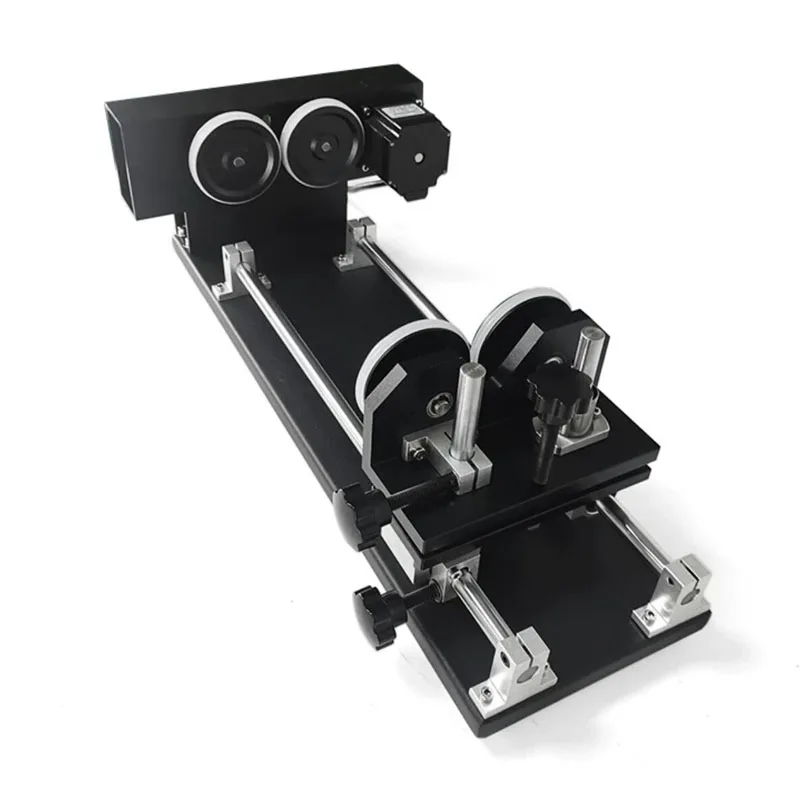 Telescopic Rotary Axis for Laser Engraver AC 220V Roller Type with Adjustable Length Diameter 15KG Load 57 Stepper Motor