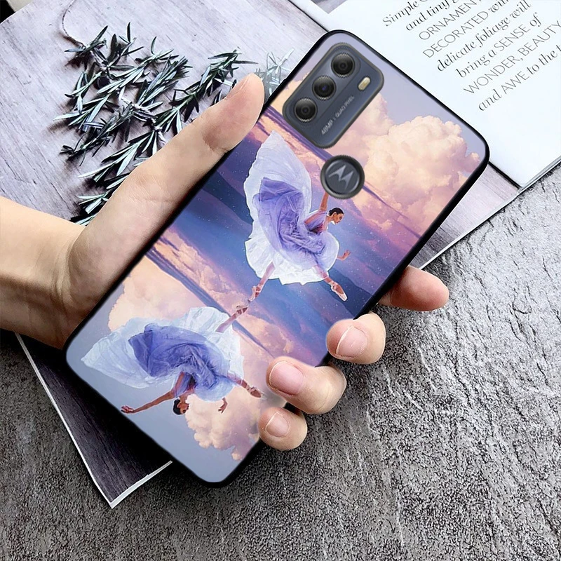 Ballerina Ballet Phone Case for Moto G84 G22 G32 G42 G52 G62 G53 G72 G60 G60S G100 G10 G20 G30 G13 G50 G 5G G Pure