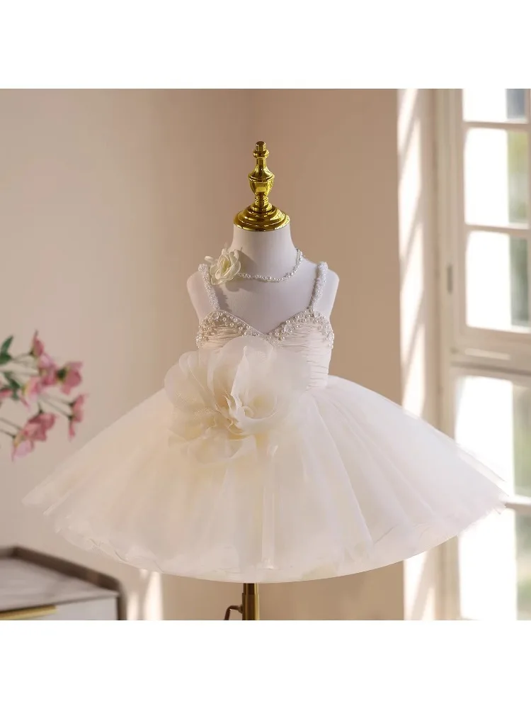Neues Kinder-Ballkleid für Gastgeberinnen, Klavieraufführungen, Geburtstage, Hochzeiten, Blumenmädchen A5024 Großhandel Mädchen-Abendkleider – Detail 3
