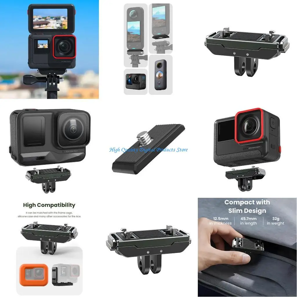 

U2JE Easy Detach Mount Adapters Quick Release Attachment for 360