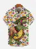 Men's Hawaiian Shirts with Mexican Arts