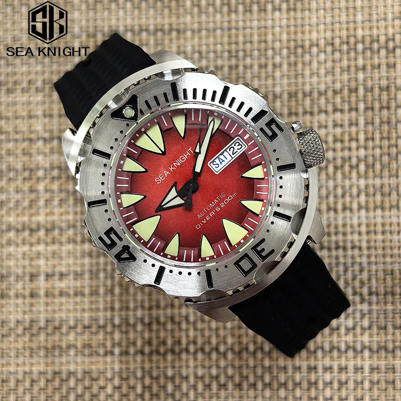 

Sea knight V2 Monster Men Automatic Diver Watches 20Bar Waterproof NH36 Mechanical Watch Swiss C3 Super Luminous Sapphire Mirror