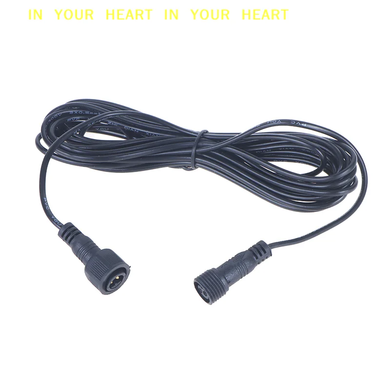 【X】5 Meter Extension Cable For Solar Spotlight Waterproof Cable 2 Pin Male To Female Connector Floodlight Universal 5M Cable