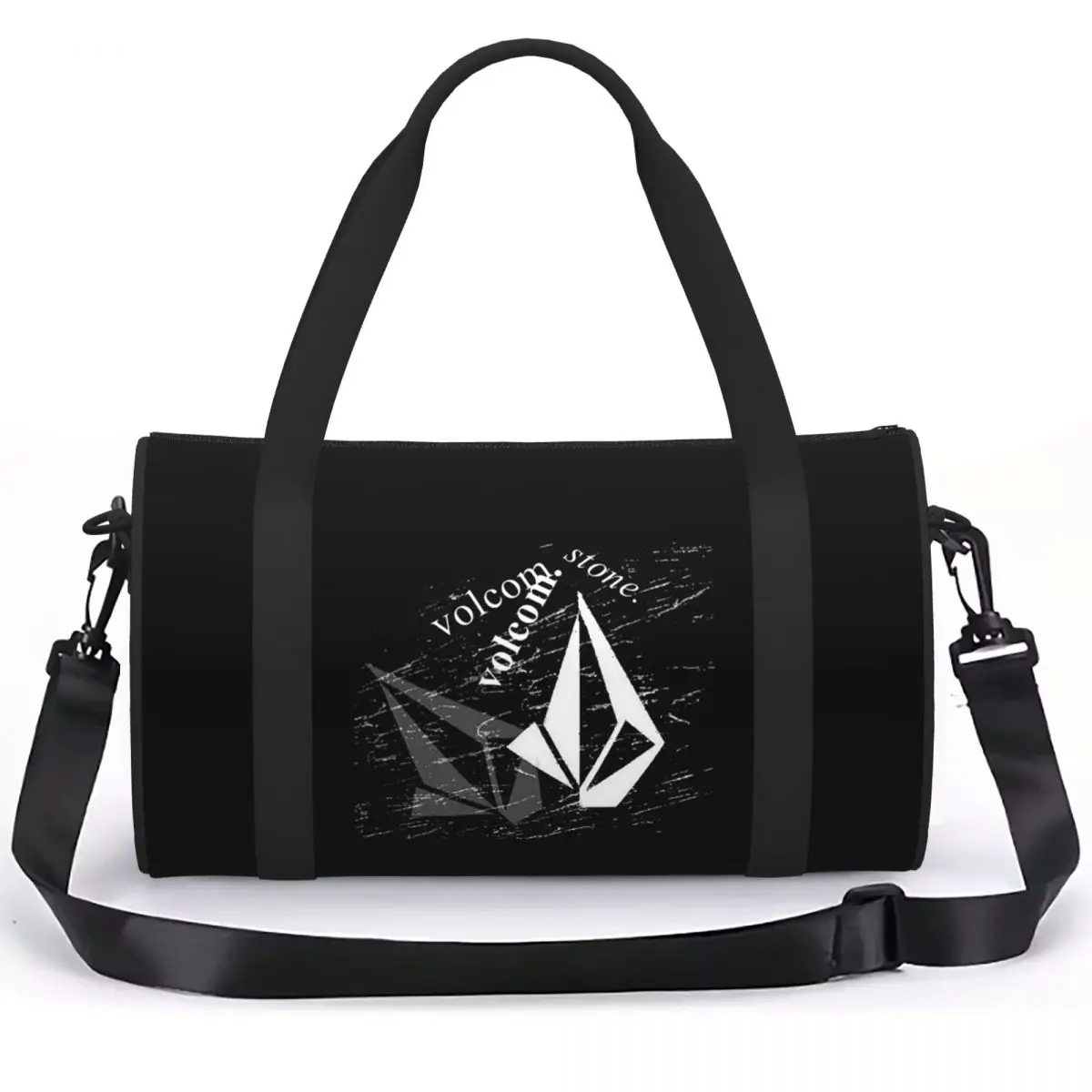 V-Volcom Logo Luggage Bag Large Capacity Duffle Tote Bag Handbags Gym Bags Fitness Bag for Boys Girls
