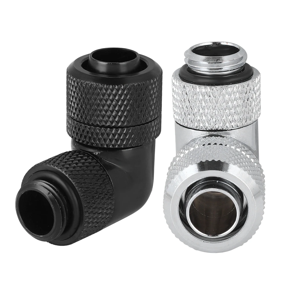 

Elbow Water Cooling Fitting G1/4 Thread Water Cooling Fitting Thin Tube 90° Right Angle Elbow
