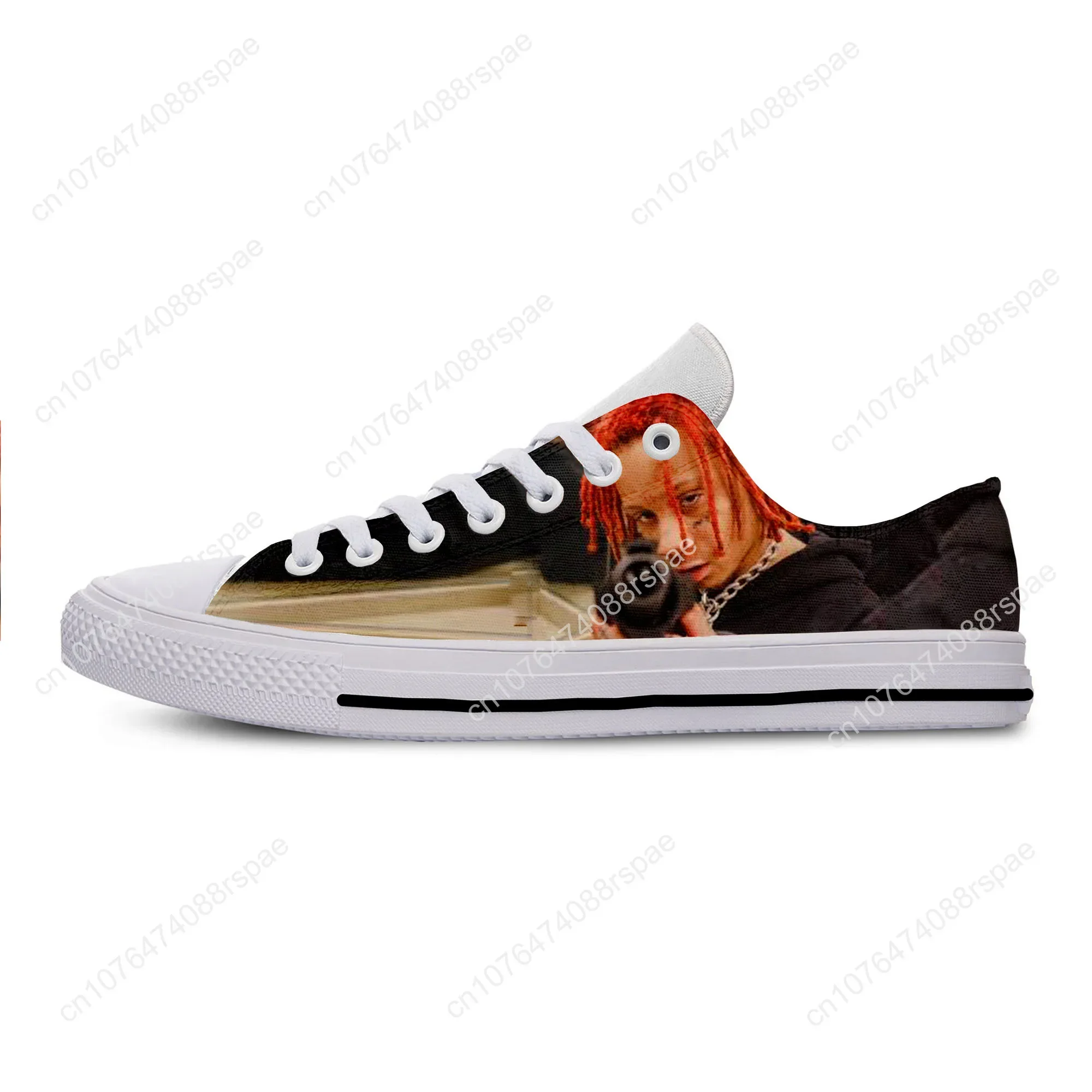 Hete Zomer Handvaardigheid Casual Harajuku Schoenen Man Vrouw Hiphop Rap Muziek Rock Rapper Trippie Redd Ademende Lage Top Board Schoenen