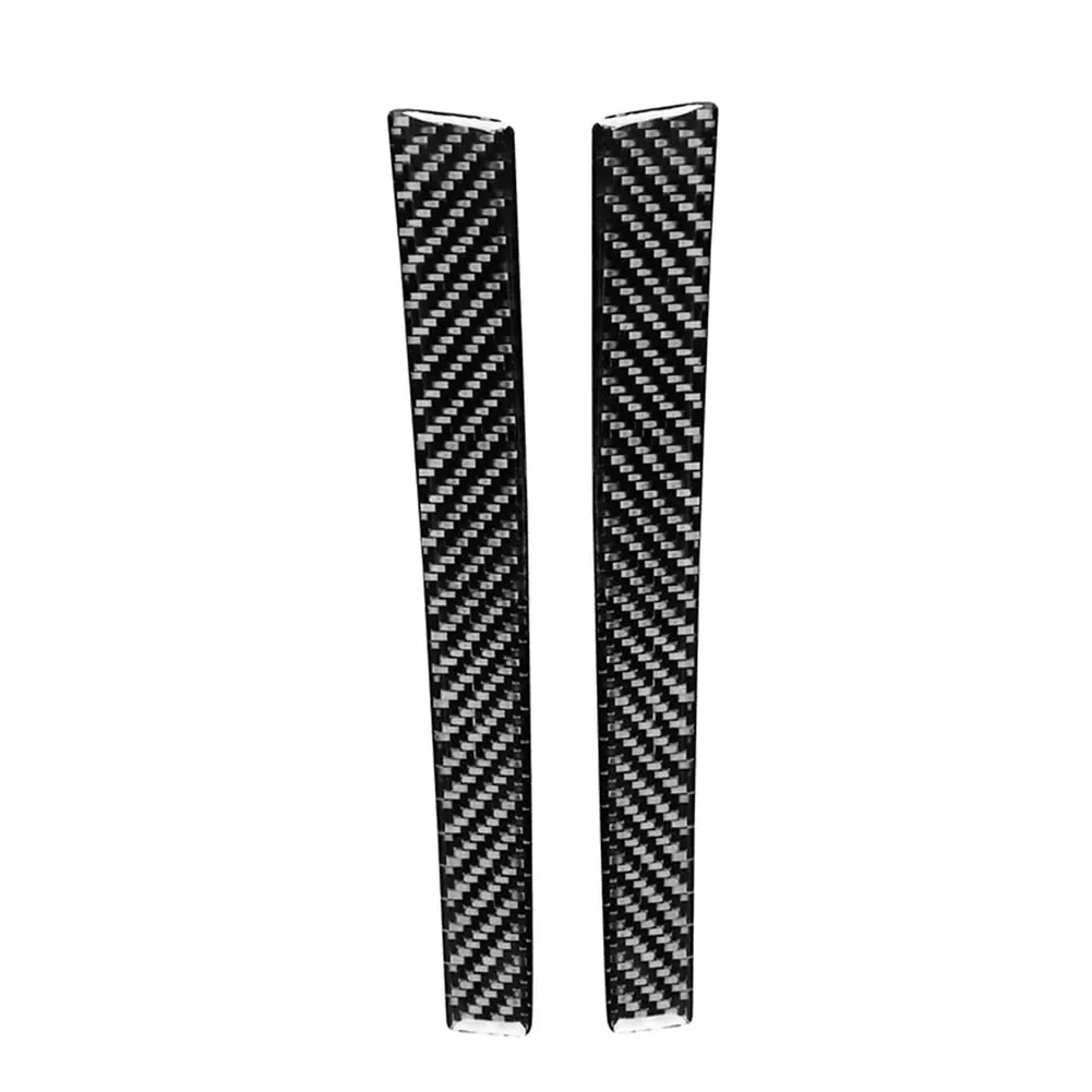 Decorative Cover Strip Trim Anti-ash Anti-scratch With Tape Black Carbon Fiber+epoxy Coating Easy Installation