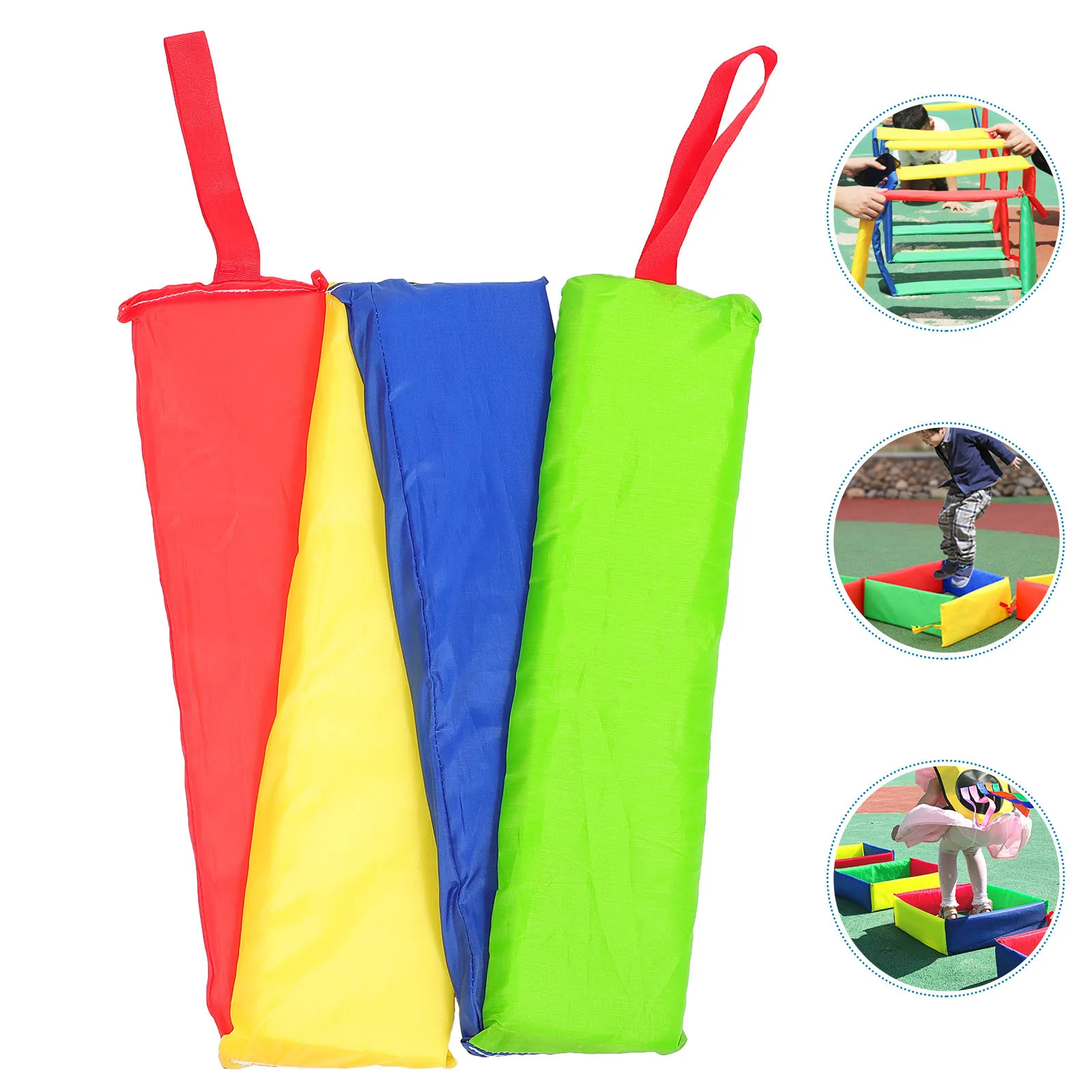 1pc Jump Square-Grid Game Prop Kids Outdoor Indoor Physical Training Equipment Four-Color Portable Gaming Accessory Balance
