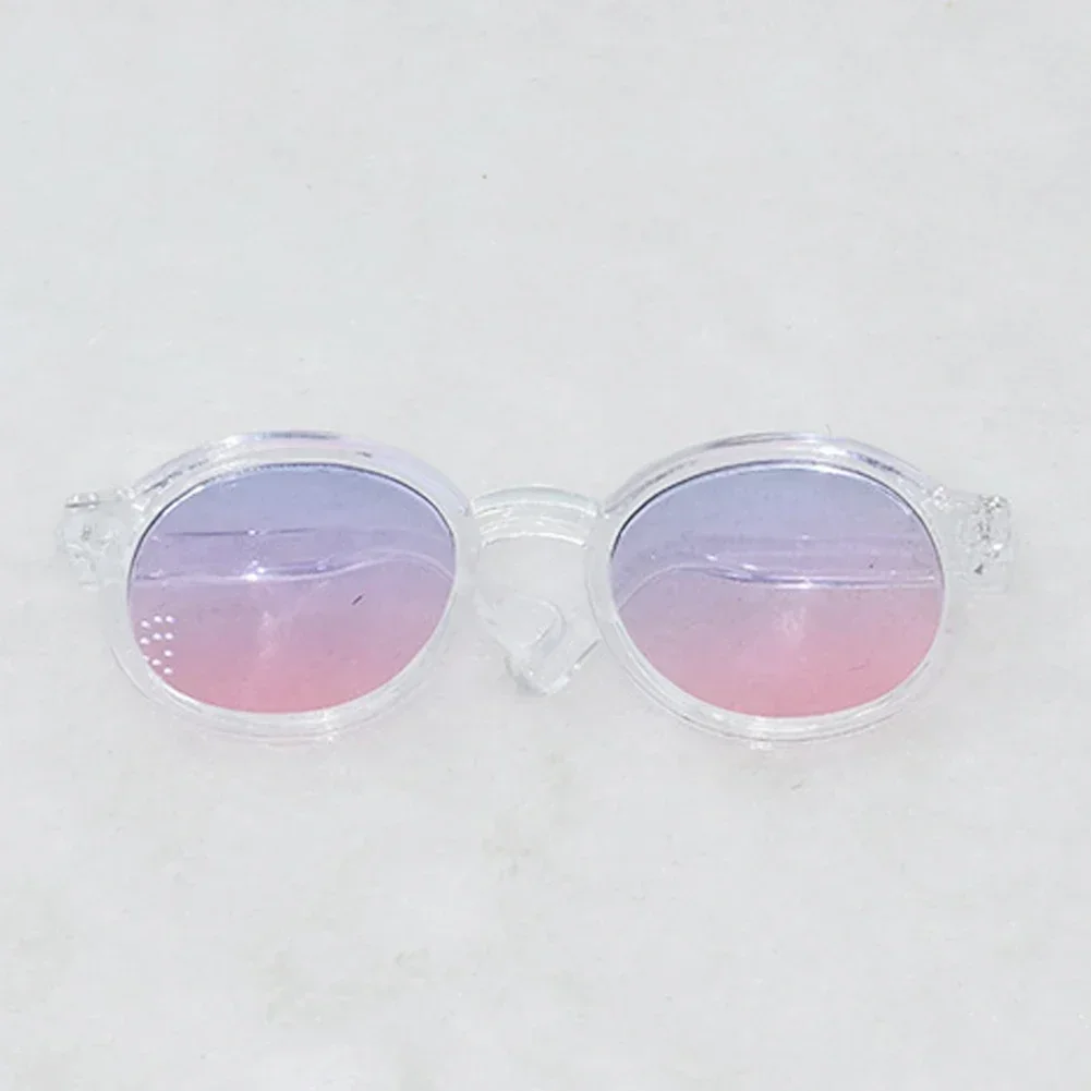 Labubu 6,5 cm transparente Kunststoffbrille für 1/8 1/6 1/3 1/4 BJD für Labubu MSD SD Plüsch für EXO Doll Sonnenbrille