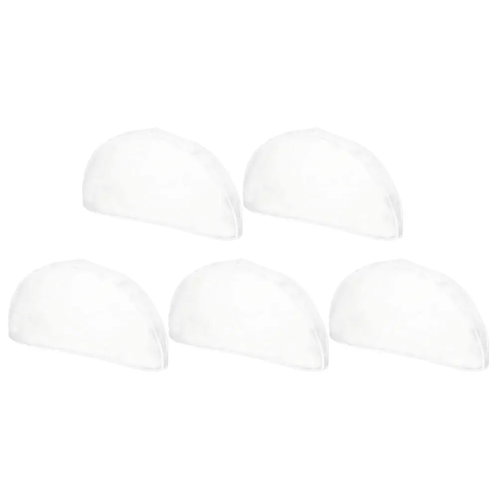 

5 Pcs White Clothes Storage Bag Hanging Dust Jacket Garment Cover Travel Home Use Reusable Wardrobe Closet Protection