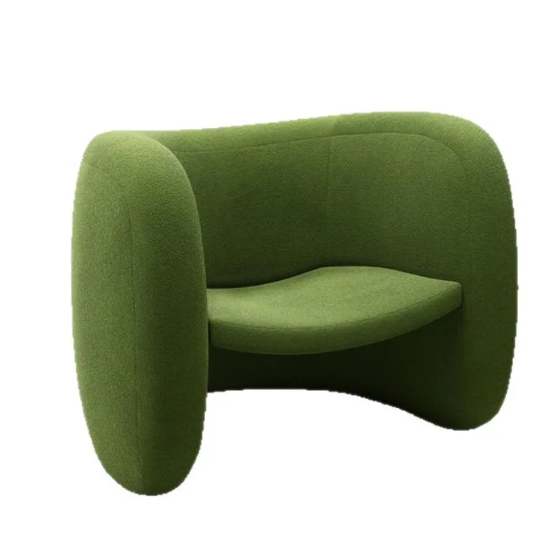 

Straight row combination living room fabric sofa Italian hotel homestay single sofa