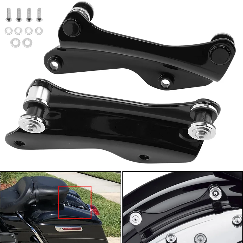 

Черный комплект стыковочного оборудования, стальные съемные аксессуары для мотоциклов, пригодные для Harley Touring Road King Street Glide FLHT 2014-Later