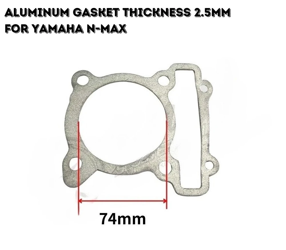 Motorcycle Aluminums Thicknesss 2.5mm Cylinder Gaskets