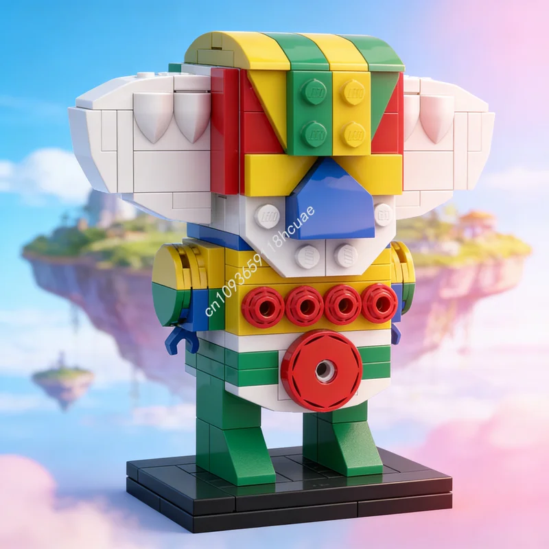 155 pièces MOC Brickheadz JEEG KOTETSU Robot en acier Modèle de construction Blocs de construction Jouet d'architecture Idée de cadeaux de Noël Éducation Briques Enfants