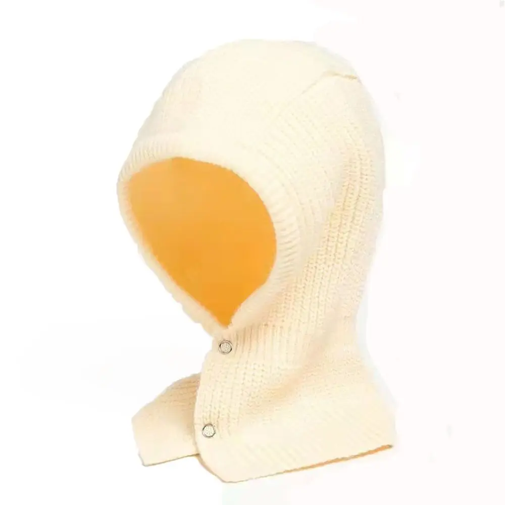 

Warm Creative Cute Collar Hat Outdoor Ear Protection Bonnet Hat Scarf Knitted Hats Women Winter Cap Beanies Hat Pullover Cap