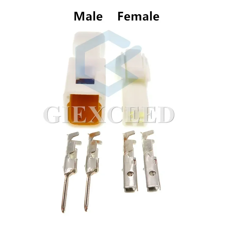 2 Sets 2 Pin AC Assembly JST02R-JWPF-VSLE-D JST02T-JWPF-VSLE-D Auto Rearview Mirror Cable Socket Connector For Benz BMW