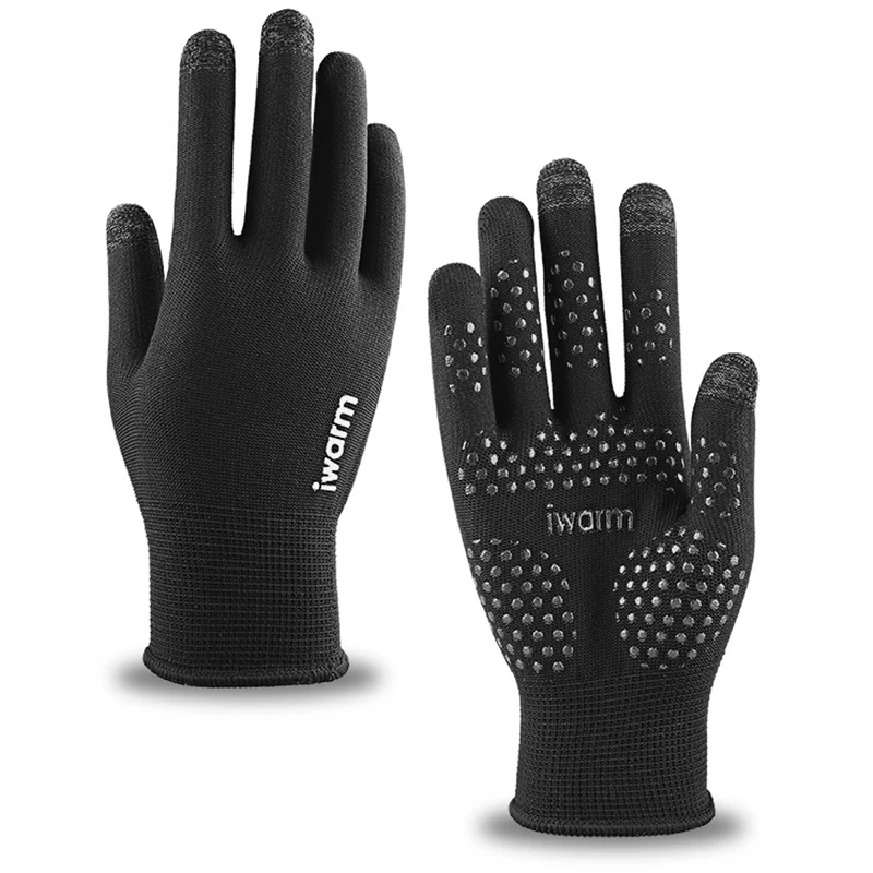 

1 Pair Full Fingers Gloves Waterproof Cycling Outdoor Sports Running Motorcycle Ski Touch Screen Fleece Gloves for Men Women