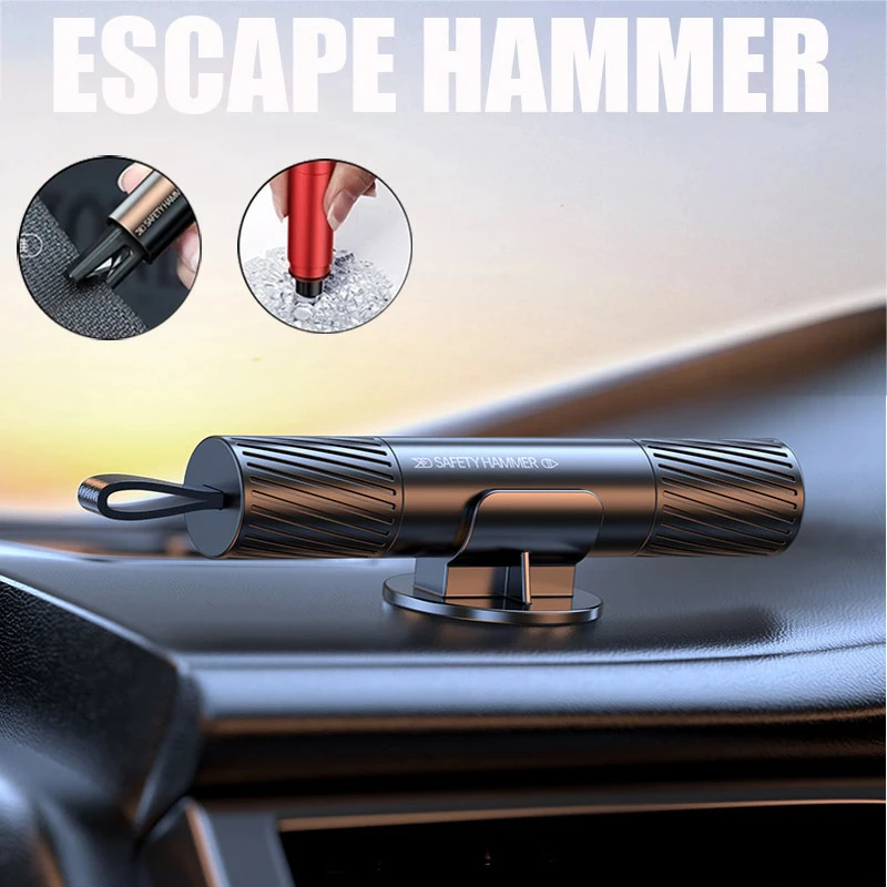Tungsten Steel Tip Car Hammer Seatbelt Cutter Emergency Window Glass Breaker Tool  for Auto Rescue Safe Hammer Break Hammer