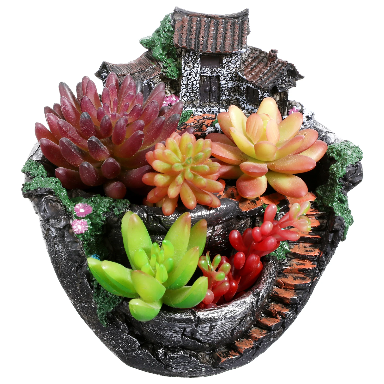 

Creative Flowerpot Plants Pot Fairy Garden Planter Succulent Container Desk Balcony Decoration Elegant Style Functional Design