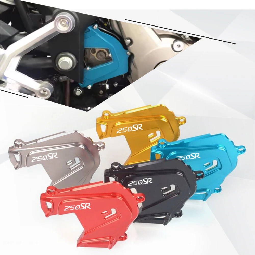 

FOR CFMOTO 250SR/ABS/MY22 250 SR 2019-2024 2023 2022 2021 2025 Motorcycle Front Sprocket Cover Chain Guard Wheel Crash Protector