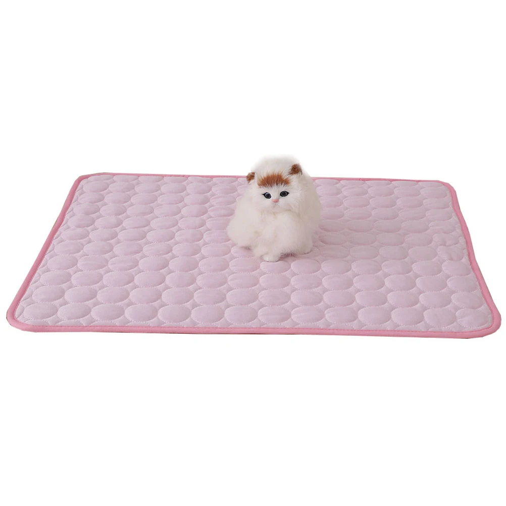 

Summer Mat Dog Bed Pet Cooling for Dogs Cat Washable Feeding Mats Pad Puppy Pads