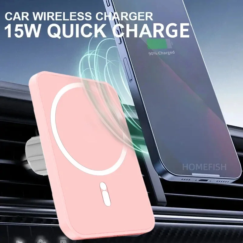 HOMEFISH Magnetic Car Wireless Charger For Phone\Pad\Watch Car Phone Holder Stand Mount Fast Charging Station