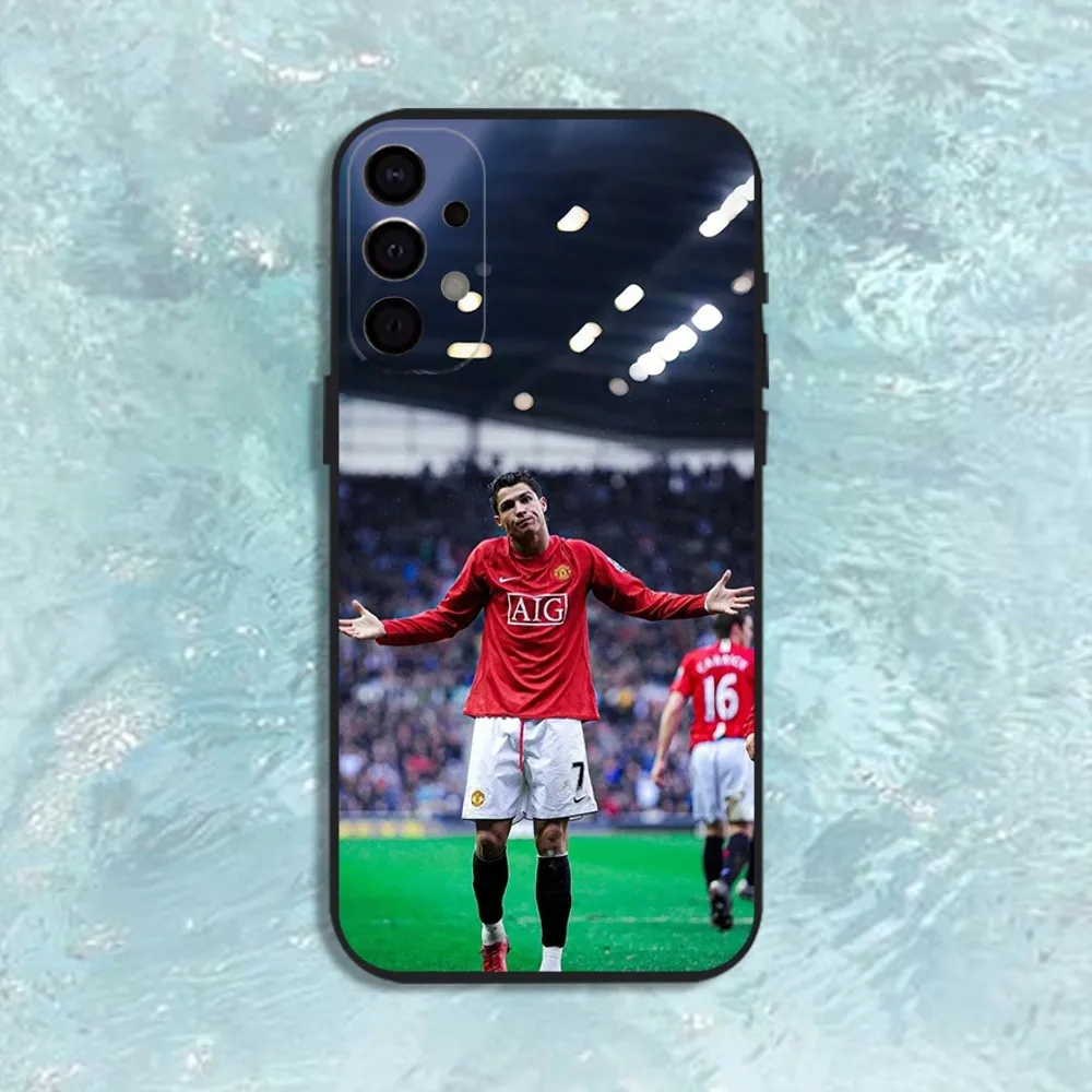 Чехол для телефона CR7 Football Star R-Ronaldo-ES для Samsung S25, S24, S21, S22, S23, S30, Ultra, S20, Plus, Fe, Lite, Note, 10,9,5G, черный чехол