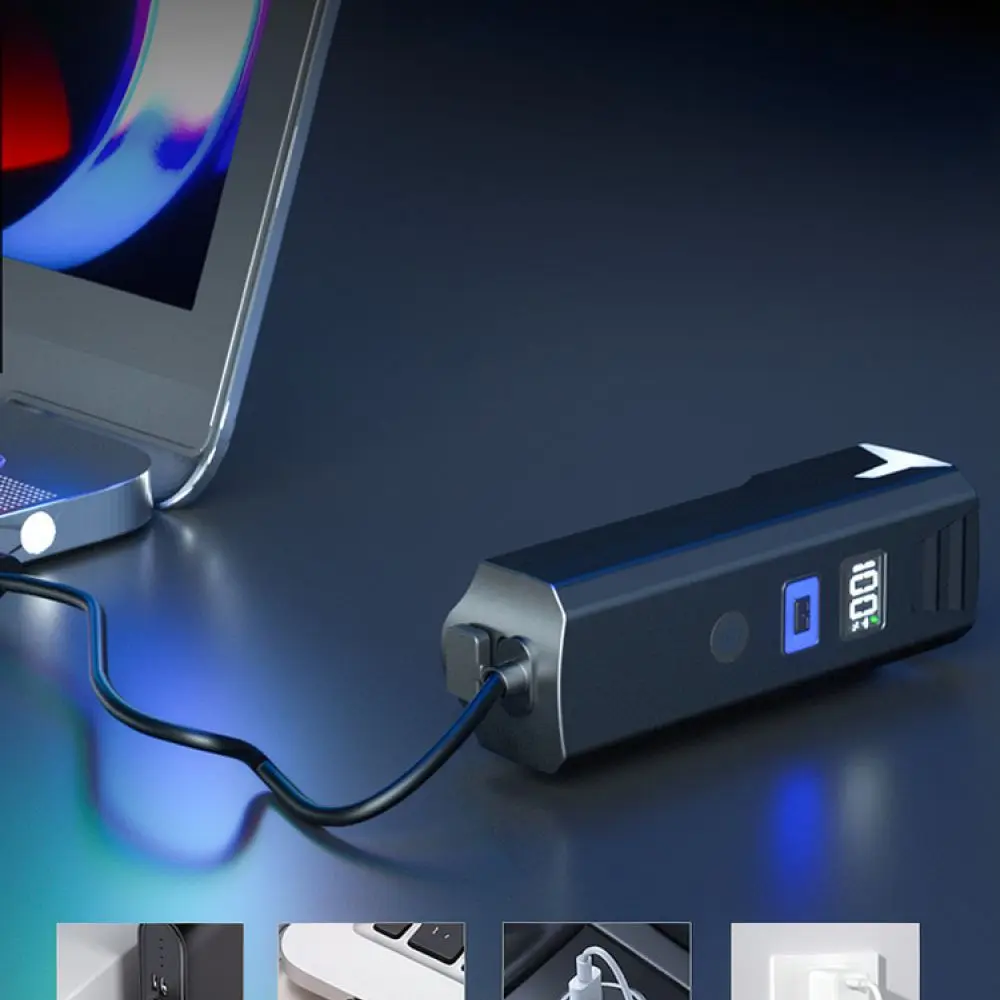 Bike Front Light Rechargeable Led Lamp Intelligent Sensor Digital Display Cycling Flashlight Type C Charging Gear