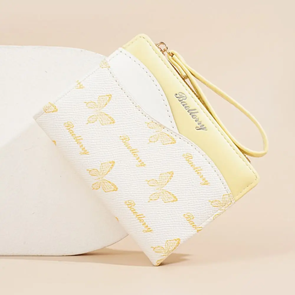 موضة بولي Leather جلد المرأة المحفظة متعددة فتحة بطاقات مكافحة سرقة عملة صغيرة جيب كوريا نمط 2 طيات بطاقات الائتمان حقيبة الطالب