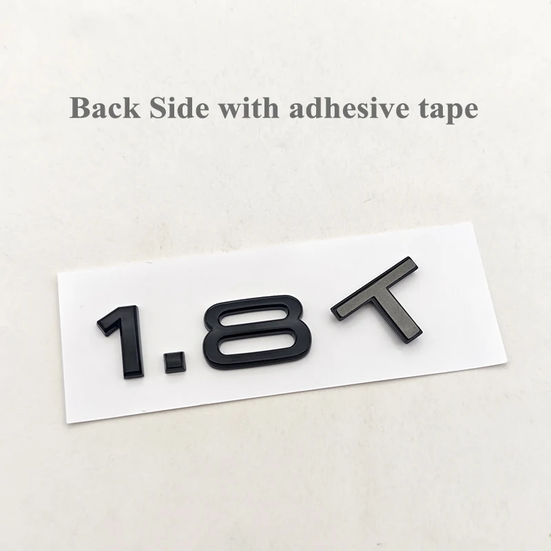 3D ABS Engine 1.8 T Logo 1.8T Badge Car Rear Trunk Sticker 1.8T Emblem for Audi A3 8L A4 B5 B6 B7 TT S3 1.8T Accessories view 2