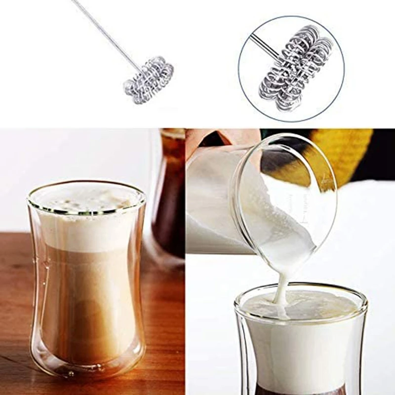 Electric Milk Easy Frother,Whisk Drink Mixer For Coffee Mini Foamer For Cappuccino,Frappe,Matcha,Hot Chocolate,Etc