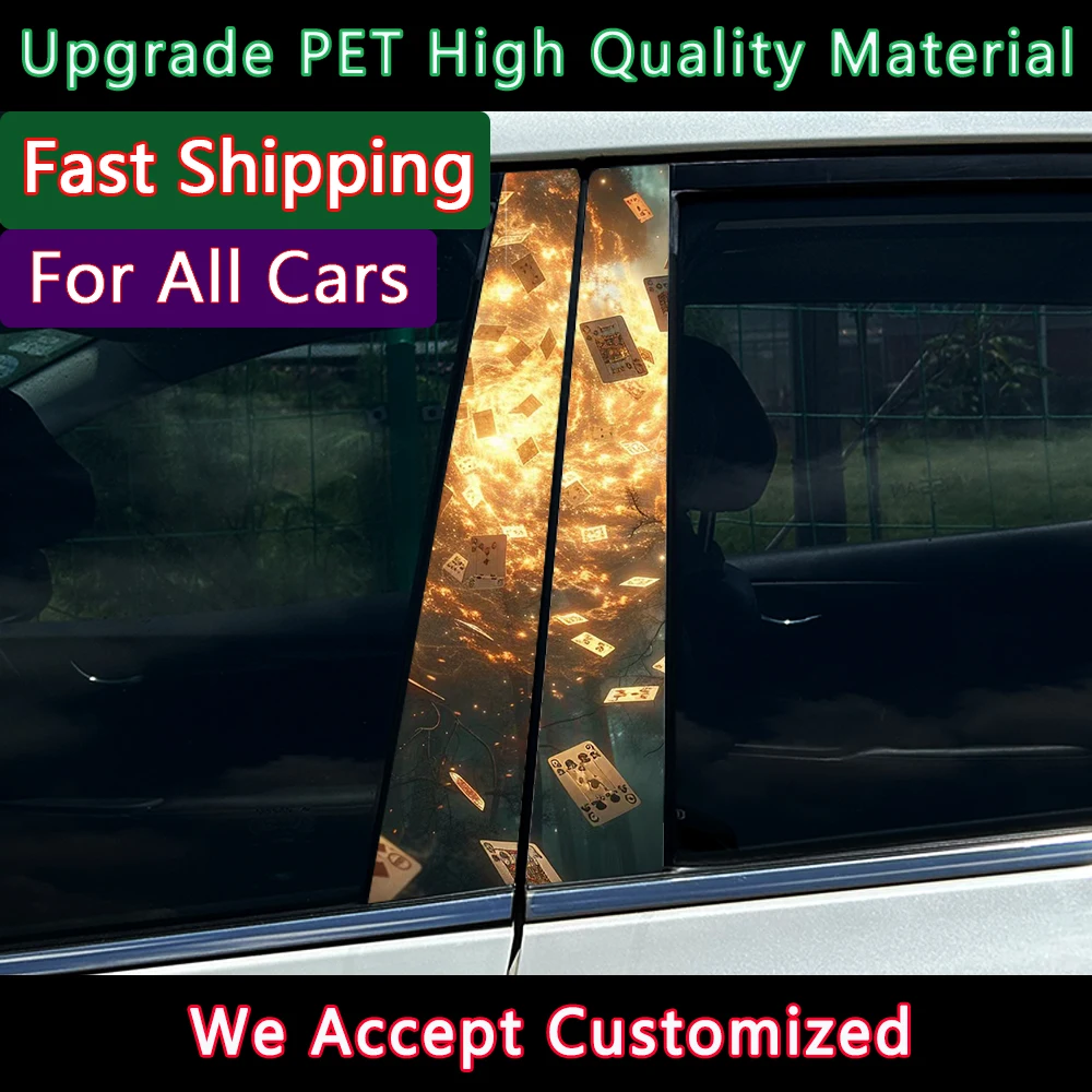 

1/2 шт. молния покер автомобильные наклейки авто B-стойка водостойкая декоративная крышка царапины солнцезащитный крем двери автомобиля наклейки на столб