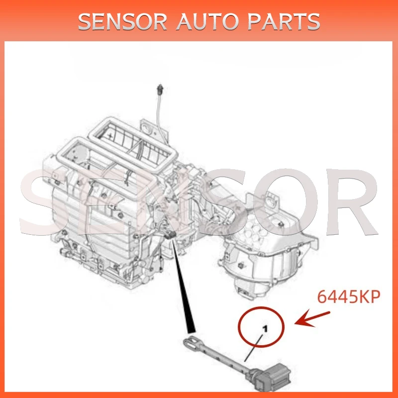 6445KP Evaporator Sensor For Peugeot 206 207 301 307 807 Expert Partner C4 Picasso Citroen C-elysee C5 Xsara 6445HZ