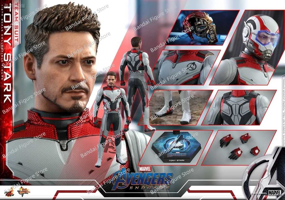 

HOTTOYS HT MMS537 1/6 Tony Stark Iron Man Quantum Cloth Version Avengers End Game Marvel Movie Hobby 12" Full Set Figurine Gifts