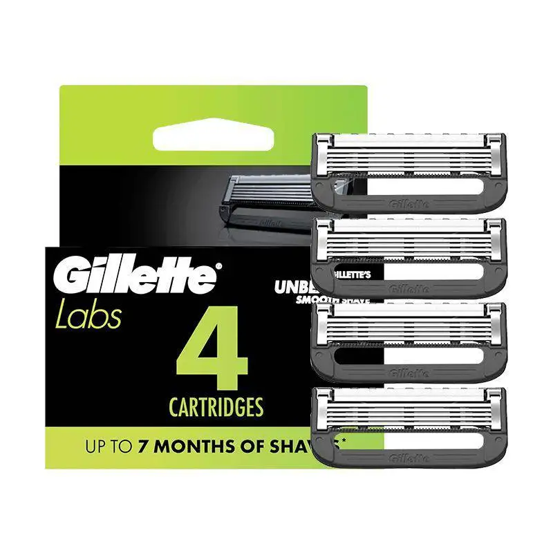 gillette-labs-razor-blades-refills-aurora-series-5-layer-ultra-thin-blade-replaceable-blade-4pcs-for-gillette-labs-razor