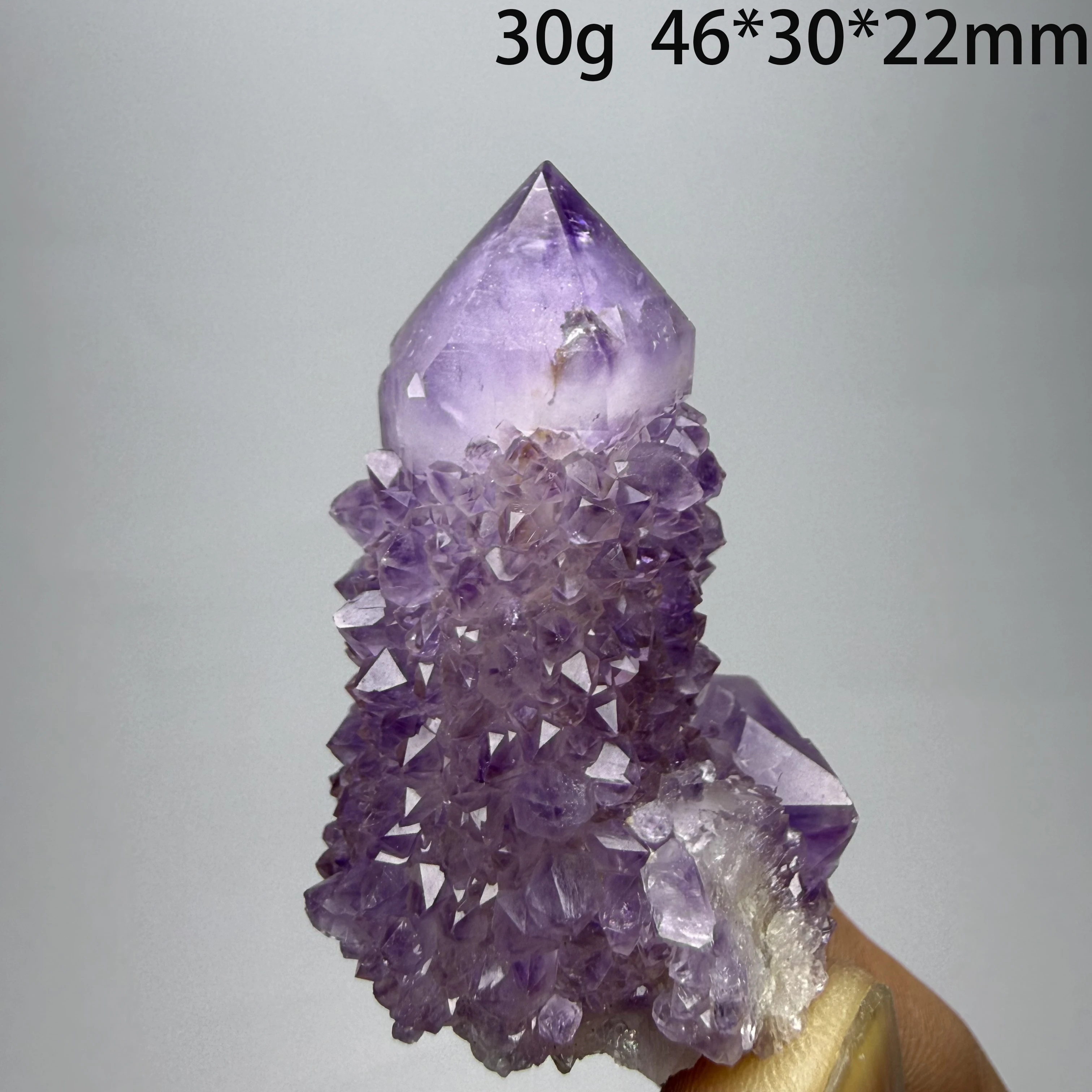 Natural Brazilian Amethyst Cactus Crystal Cluster Purple Quartz Mineral Specimen Home Decoration Healing Crystal Gift A3-1-2