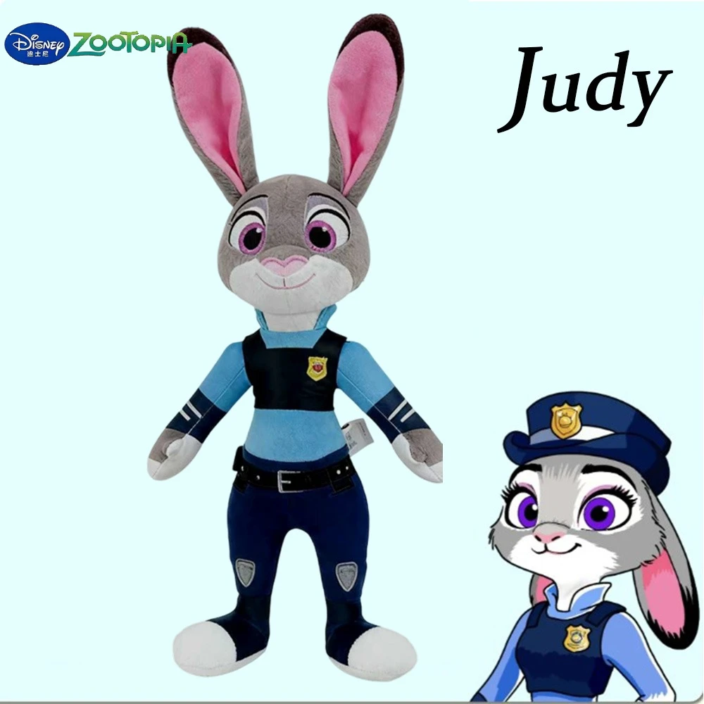 Disney Zootopia Peluche Animali di peluche morbidi Judy Hopps Fox Nick Wilde Bambola Regalo di Natale Cartoon Anime Movie Personaggio