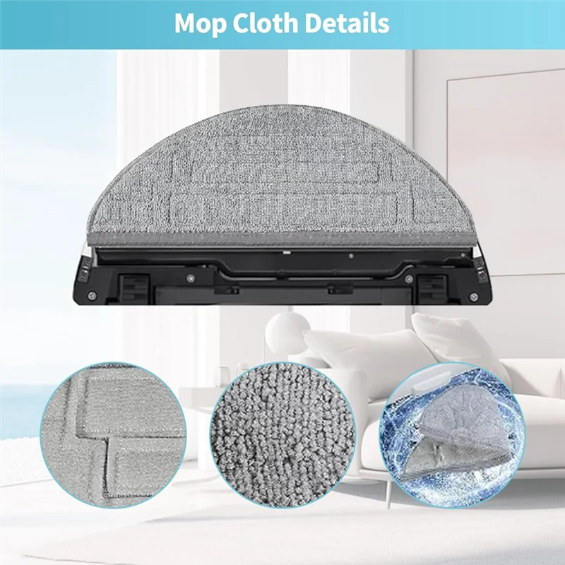 

For Roborock S8 Pro Ultra Main Side Brush Hepa Filter Mop Dust Bag Vacuum Cleaner Accessories Kit-A74P