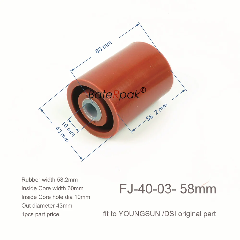 BateRpak YOUNGSUN Carton Sealer Part ,FJ-E-41-01/ FJ-40-03 Tape Press Wheel Roller,1pcs price
