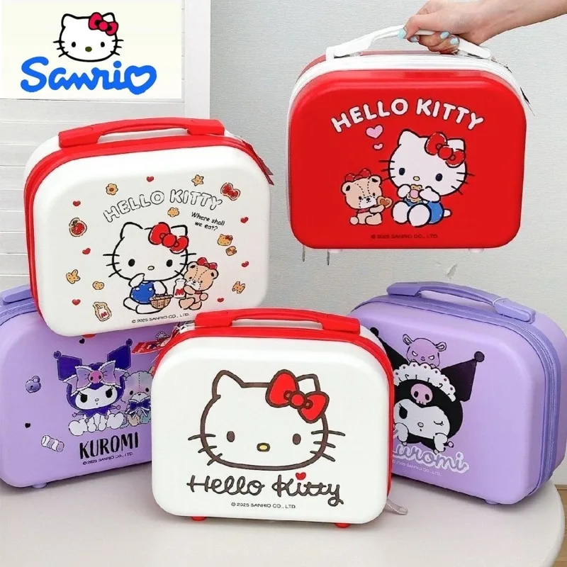 

Sanrio Cartoon Hello Kitty Portable Large Capacity Handbag Women's Multi functional Storage Makeup Bag